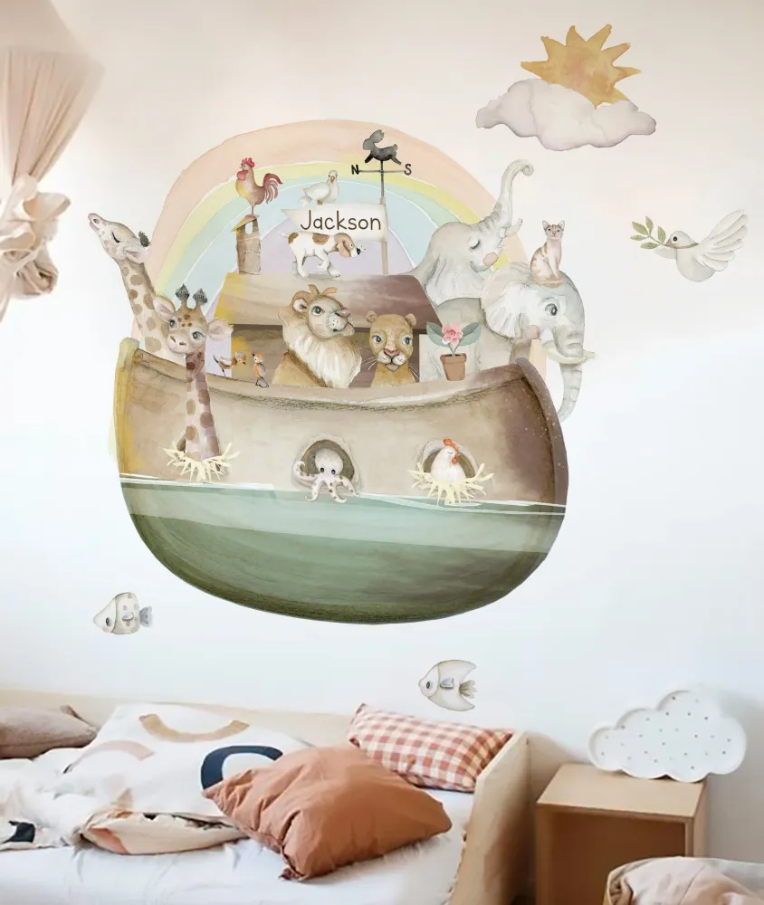 ARCA DE NOÉ Vinilo infantil personalizable Il Mondo di Alex