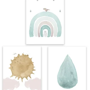 ARCOIRIS MINT Pack de cuadros infantiles Il Mondo di Alex