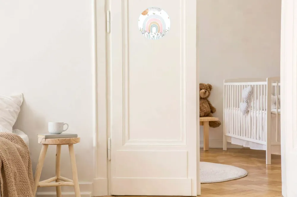 ARCOÍRIS MULTICOLOR Placa para puerta de vinilo Il Mondo di Alex