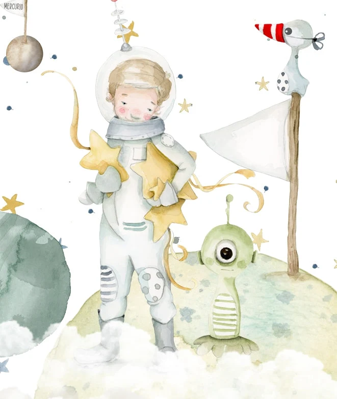 ASTRONAUTA II Mural de papel pintado Il Mondo di Alex