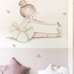 BAILARINA DANCE II BEIGE Vinilo infantil personalizable Il Mondo di Alex
