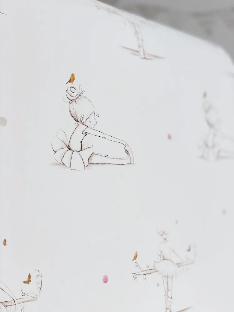 BAILARINAS BOCETOS Papel pintado infantil Il Mondo di Alex