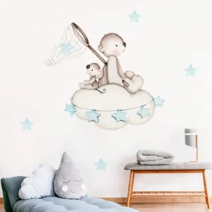 EN BUSCA DE ESTRELLAS AZUL Vinilo infantil personalizable Il Mondo di Alex