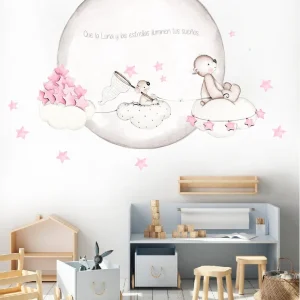 EN BUSCA DE ESTRELLAS ROSA Mural de papel pintado Il Mondo di Alex