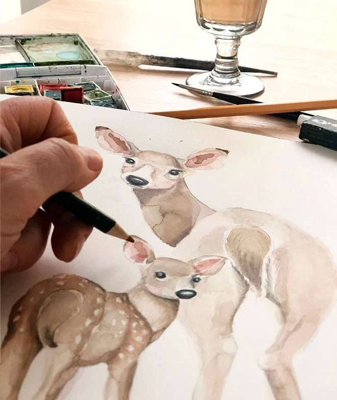 CIERVOS Papel pintado infantil Il Mondo di Alex