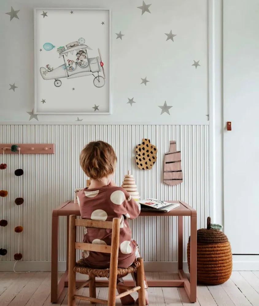 ESTRELLAS SURCANDO EL CIELO Papel pintado infantil Il Mondo di Alex