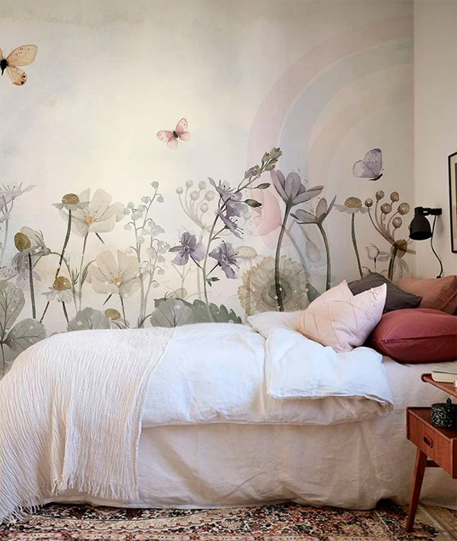 FLORES SILVESTRES II Mural de papel pintado Il Mondo di Alex