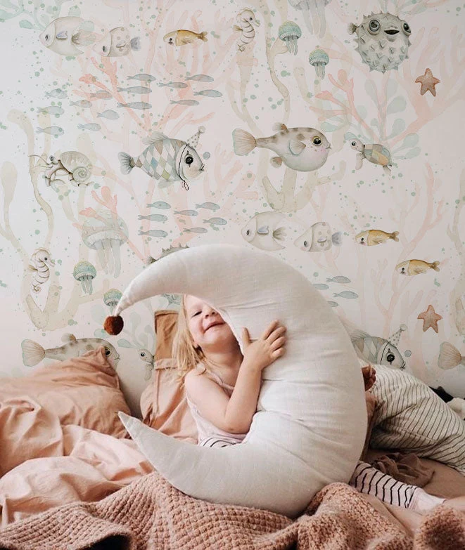 FONDO MARINO I Papel pintado infantil Il Mondo di Alex