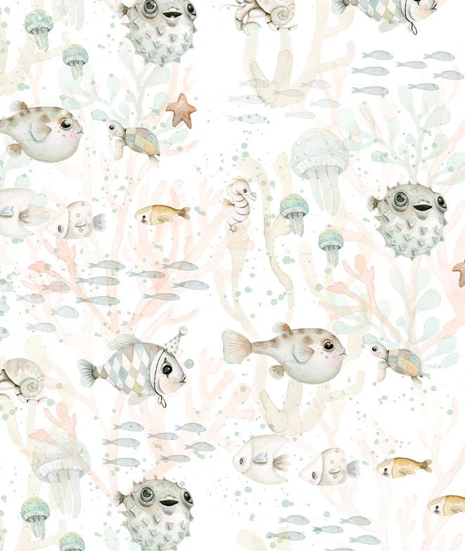 FONDO MARINO I Papel pintado infantil Il Mondo di Alex