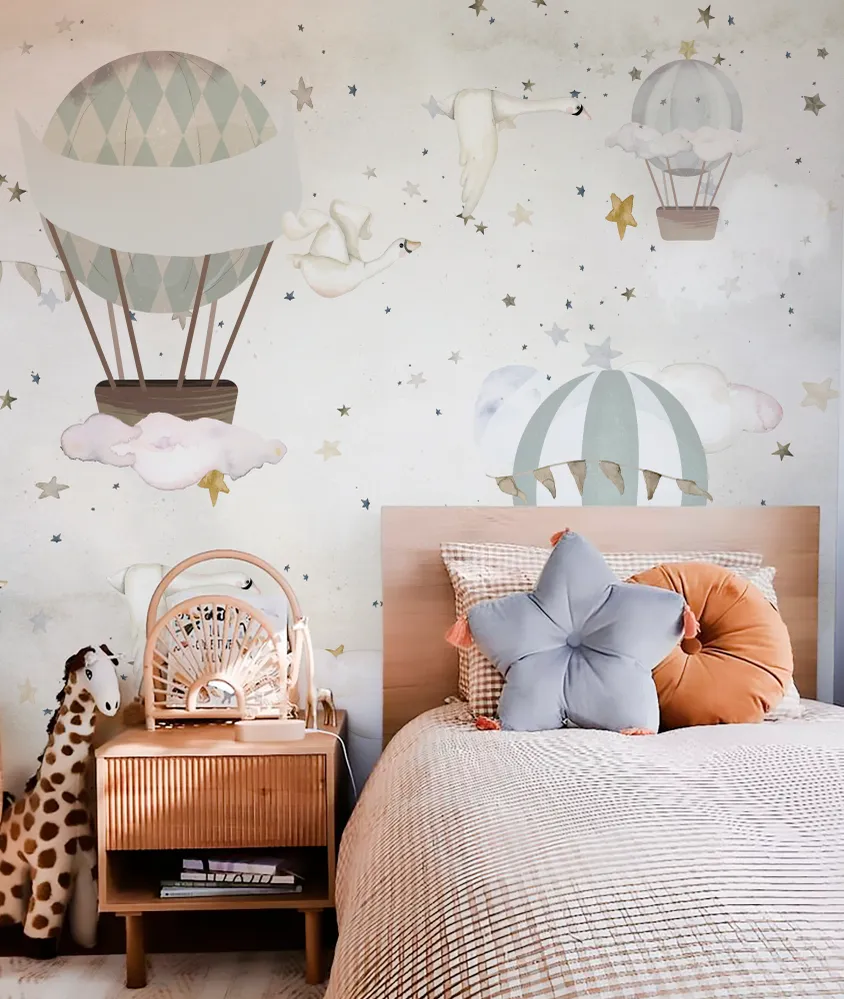 GLOBOS AROUND WORLD III Mural de papel pintado Il Mondo di Alex
