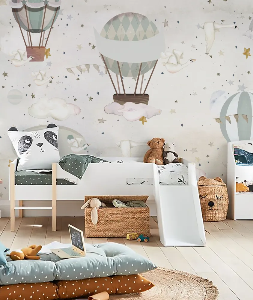 GLOBOS AROUND WORLD III Mural de papel pintado Il Mondo di Alex