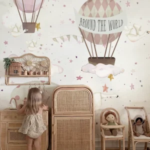 GLOBOS AROUND WORLD IV Mural de papel pintado Il Mondo di Alex