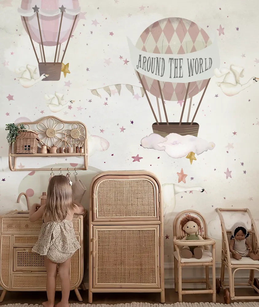 GLOBOS AROUND WORLD IV Mural de papel pintado Il Mondo di Alex