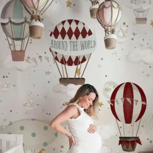 GLOBOS AROUND WORLD Mural de papel pintado Il Mondo di Alex
