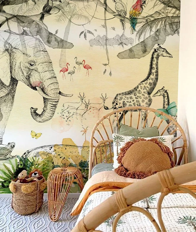 MUNDO SELVA Mural de papel pintado Il Mondo di Alex