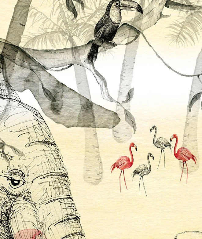 MUNDO SELVA Mural de papel pintado Il Mondo di Alex
