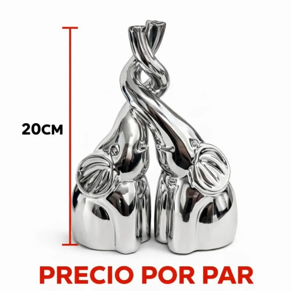 ADORNO ELEFANTE CERAMICA 1PAR ZY399-1 Importacion Luna