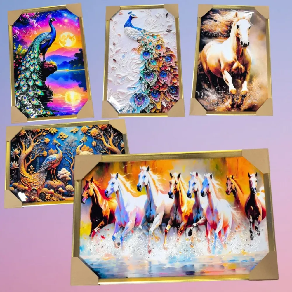 CUADRO CON DIAMANTE 40*60 ANIMAL B Importacion Luna