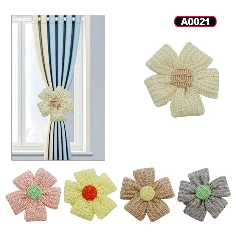 SUJETADORES DE CORTINAS FLOR Importacion Luna