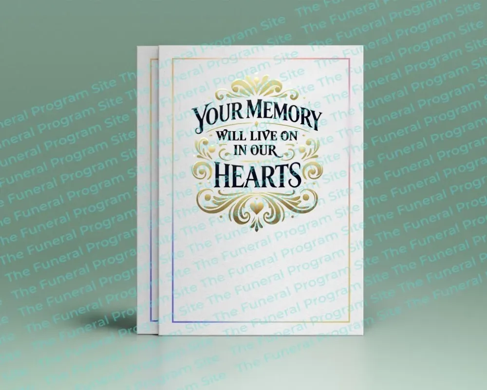 Arte de palabras con cita funeraria "Tu memoria" In Loving Memory Word Art