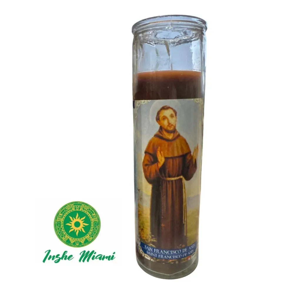 8” CANDLE ORULA (SAN FRANCISCO DE ASIS) Inshe Miami