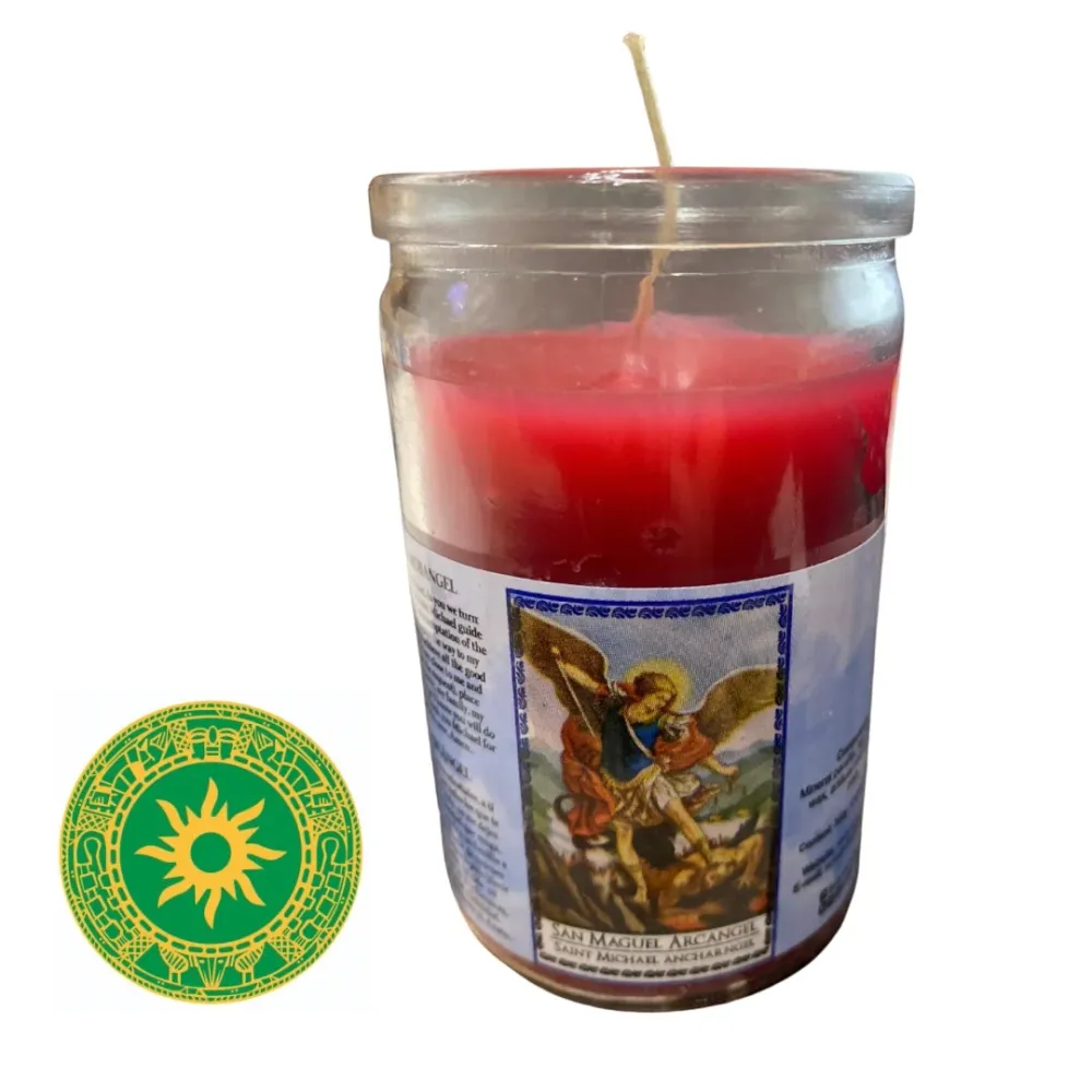 8” CANDLE SAINT MICHAEL ARCHANGEL INSHE MIAMI