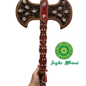 Hacha de Madera con Cuentas INSHE MIAMI
