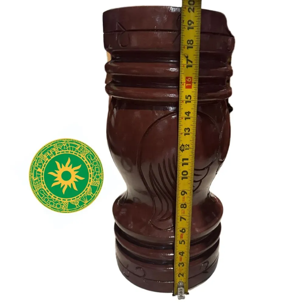 Pilon y Batea Tallados 100 % Madera (Carmelita) INSHE MIAMI
