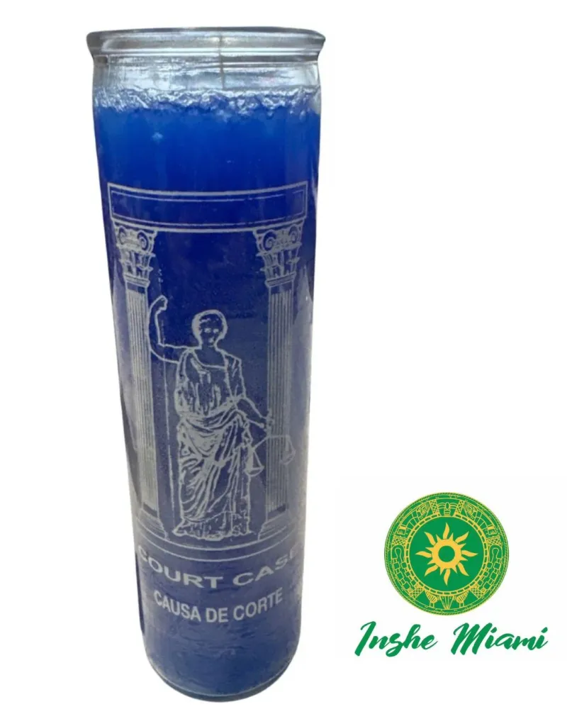 Vela de 8” de Caso de Corte – Spiritual Ritual Candle Altars and Traditional Use Inshe Miami