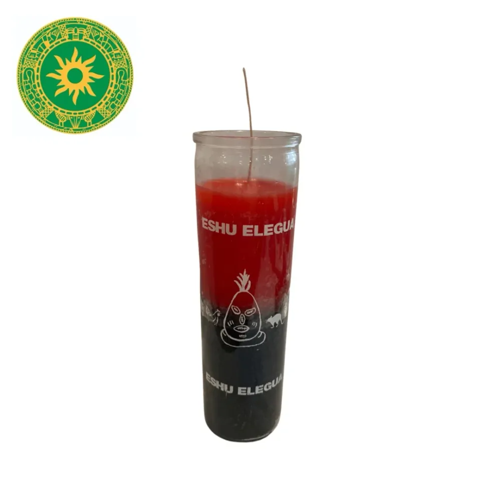 Vela de 8” para Elegua – Spiritual Ritual Candle Altars and Traditional Use Inshe Miami