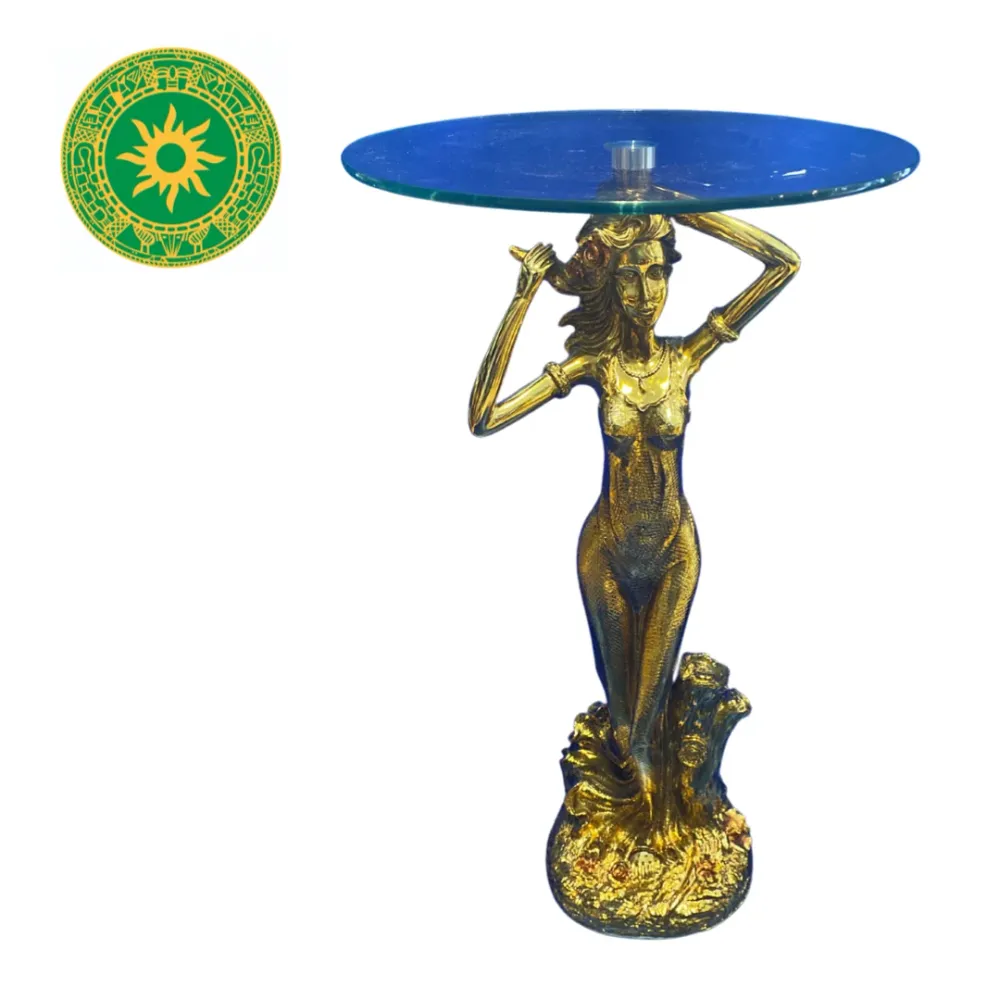 WOMAN PEDESTAL GLASS INSHE MIAMI