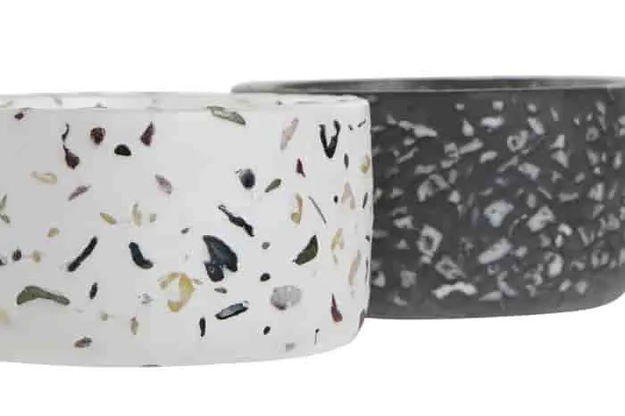 Vela cemento cera 13x13x6,8 terrazzo 2 surt. Blanco ITEM INTERNACIONAL