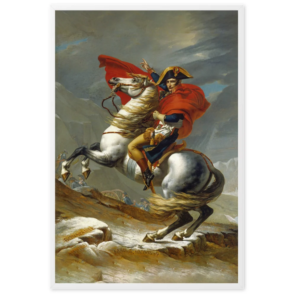 Póster - Napoleón cruzando los Alpes Jacques-Louis David