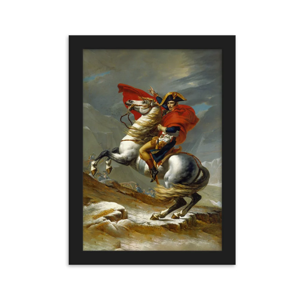 Póster - Napoleón cruzando los Alpes Jacques-Louis David