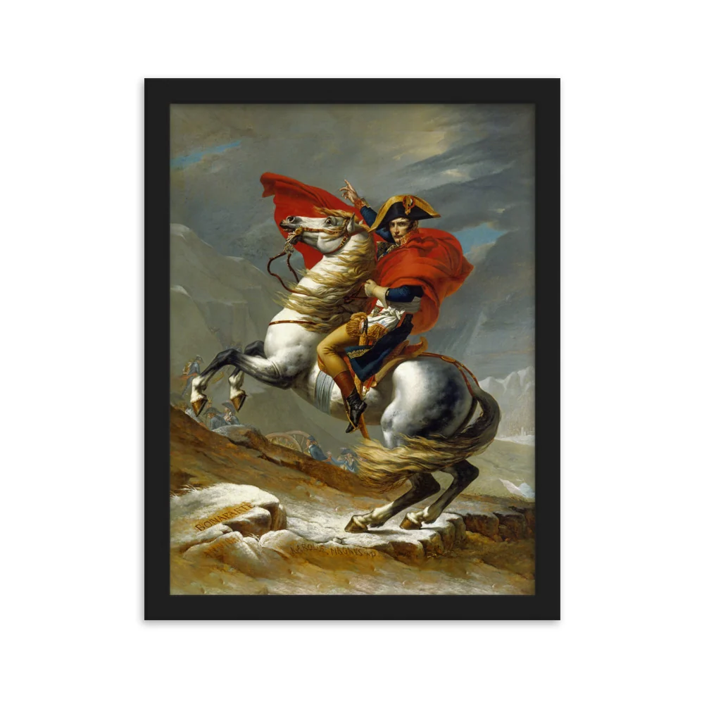 Póster - Napoleón cruzando los Alpes Jacques-Louis David