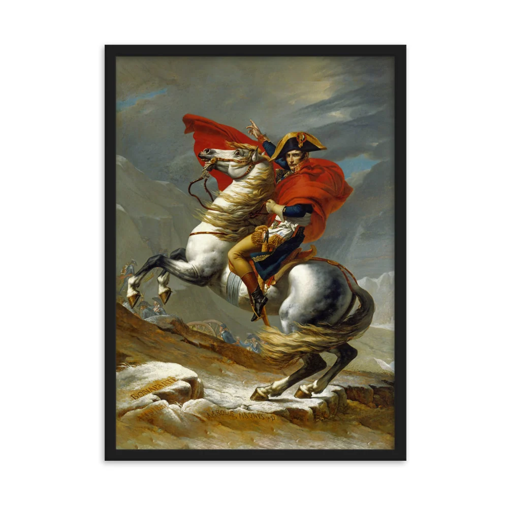 Póster - Napoleón cruzando los Alpes Jacques-Louis David