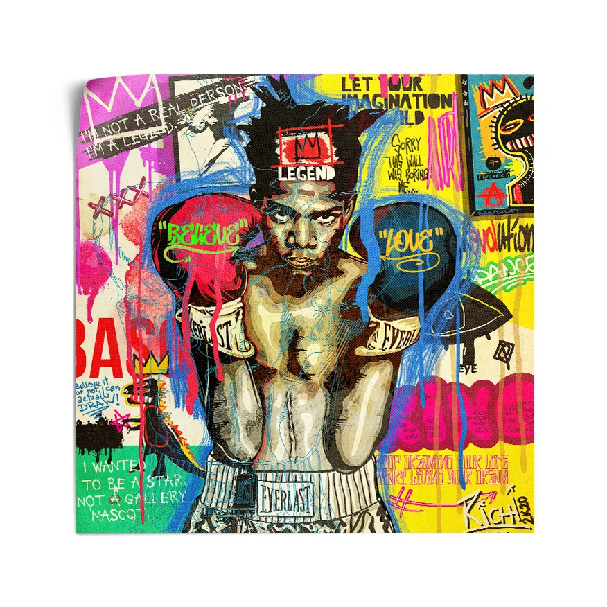 Jean-Michel Basquiat Retrato Poster