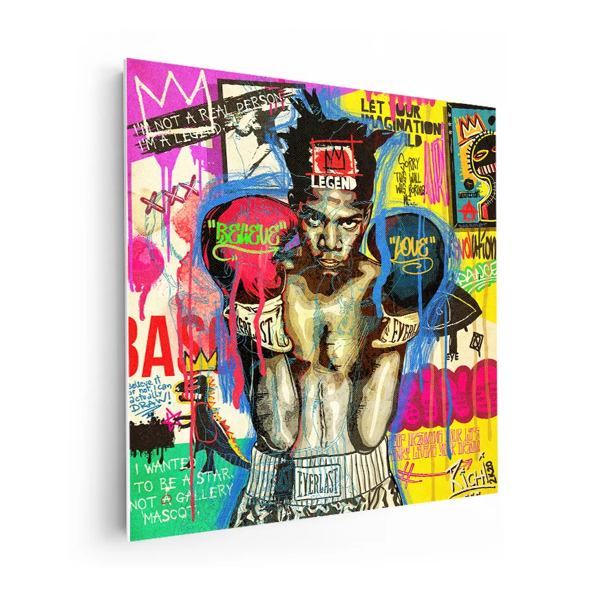 Jean-Michel Basquiat Retrato Poster