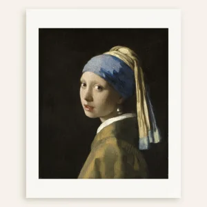 Chica con pendiente de perla - Lámina decorativa de Vermeer - Póster Johannes Vermeer