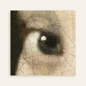 La Iris - Detalle de La joven de la perla de Vermeer - Póster Johannes Vermeer