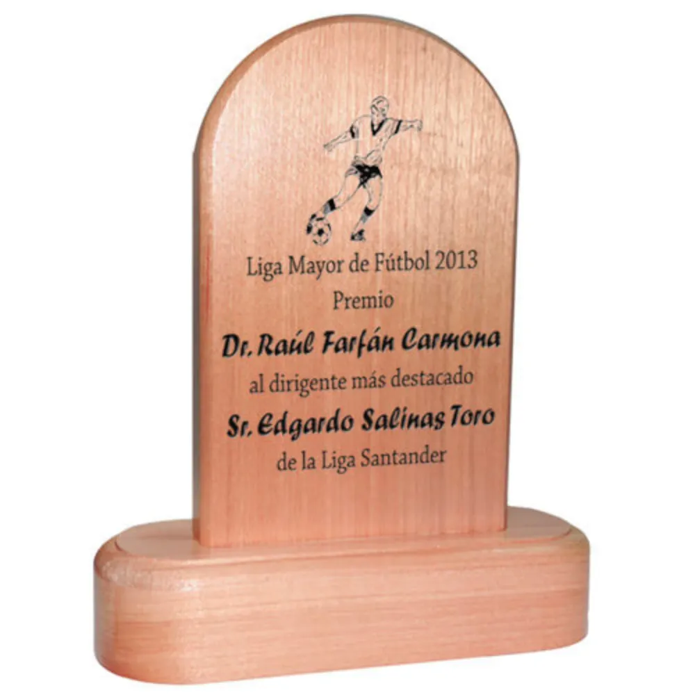 Galvano Medio Punto Madera Raulí Grabado Láser Personalizado Joyería Acron