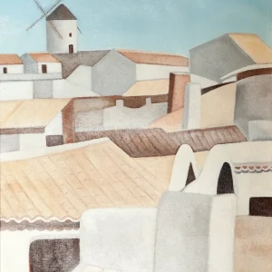 Juan Navarro Ramón - Paisaje campo de Criptana