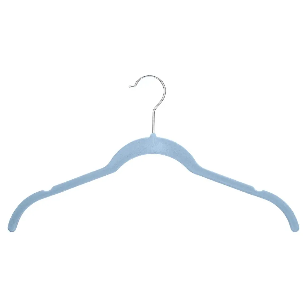 GANCHO TERCIOPELO P/NINOS AZUL CLARO 10PK KAREN RHODES COL