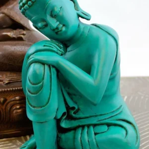 Estatua de Buda en reposo de 8 pulgadas Kathmandu Imports