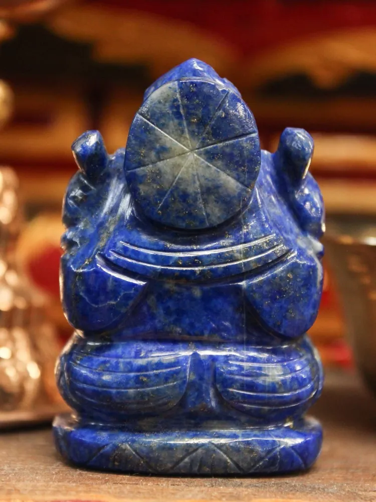 Pequeñ estatua de lapislázuli Ganesh Krish Gems