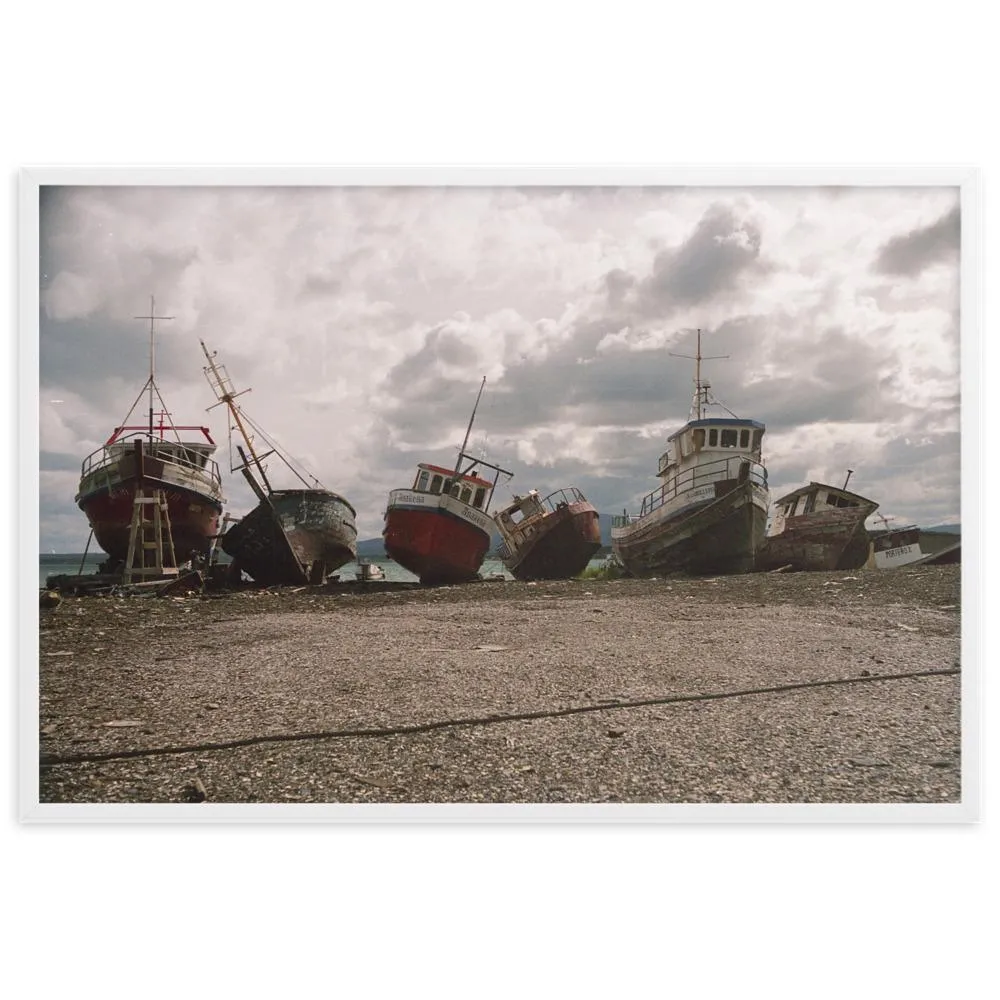 barcos en reposo - cartel Kuratoren von artlia