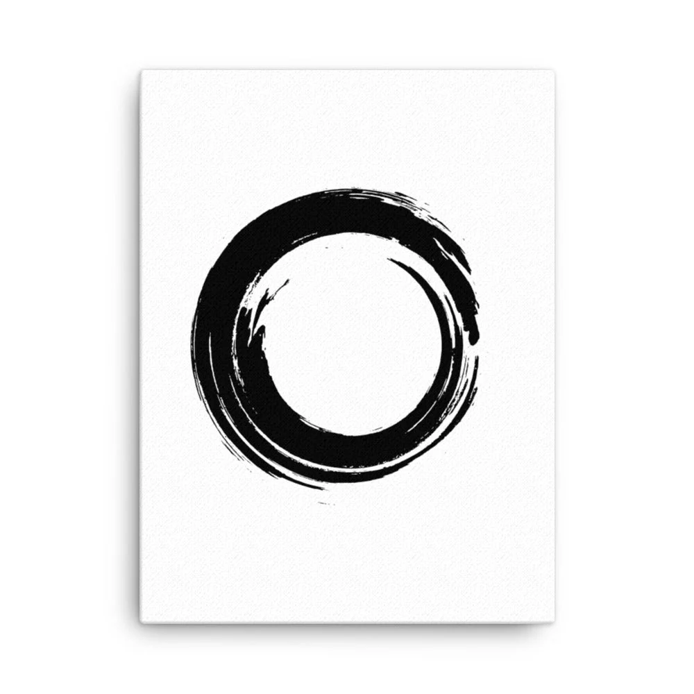Caligrafí coreana de círculo - lienzo Kuratoren von artlia