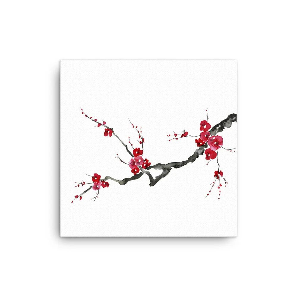 Flores de ciruelo - Lienzo Kuratoren von artlia