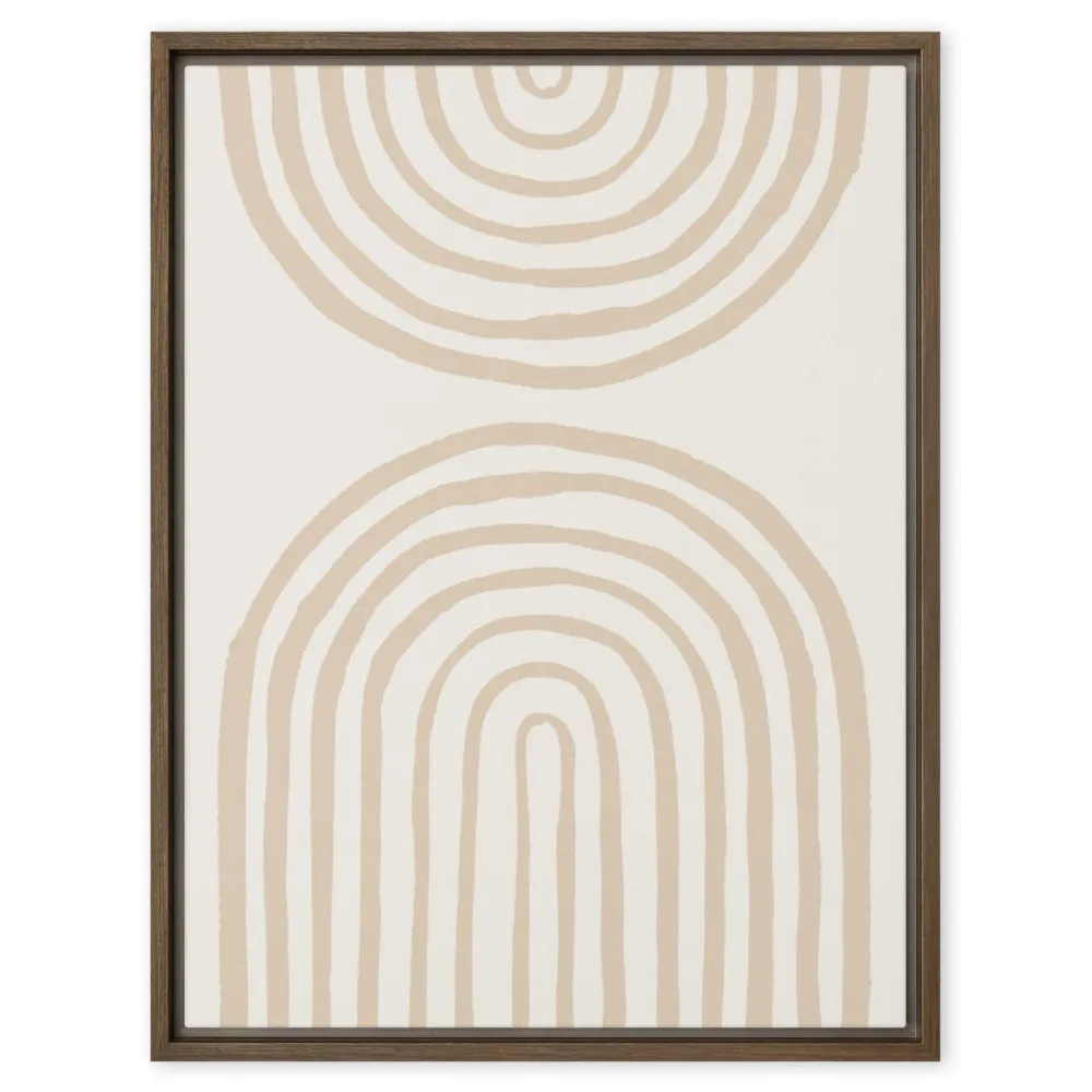 Lienzo - Arcos en espiral beige Kuratoren von artlia