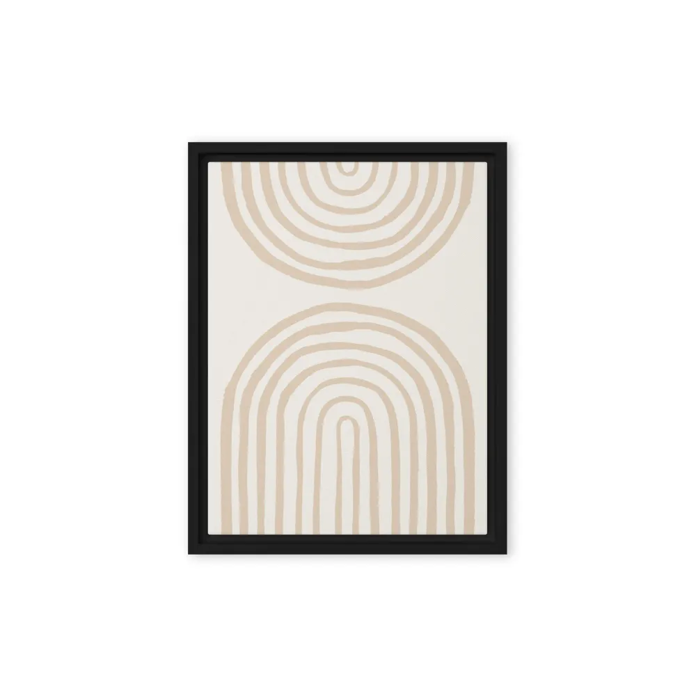 Lienzo - Arcos en espiral beige Kuratoren von artlia